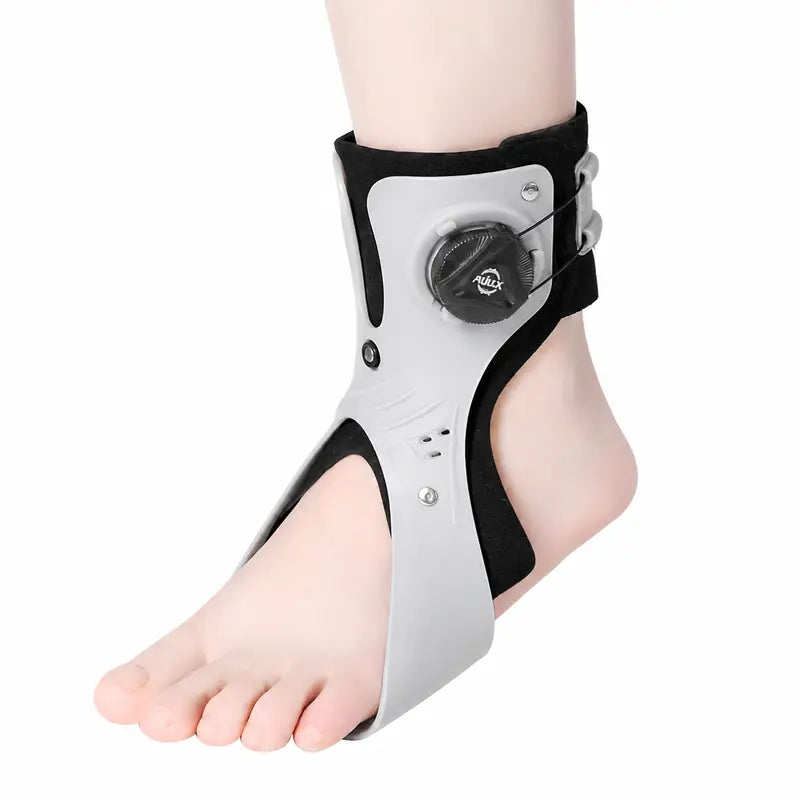 AULEXMED Adjustable X-Strap Unisex Wide-Fit Ankle Support Brace - Lightweight, Breathable, Comfortable Compression Cuff, Ergonomic Design, Easy Install, 2 Colors, Secure for Volleyball, Active Life [Dealsforyoudays]