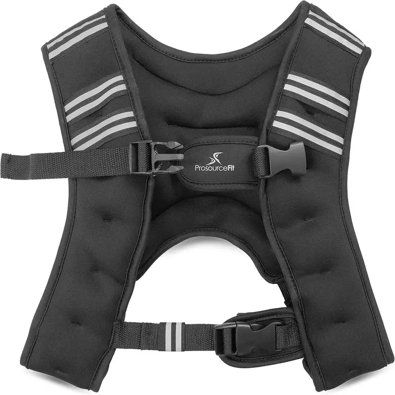 Adjustable Weight Vest for Men - 12Lb/16Lb/20Lb/25Lb/30Lb One Size Weighted Vests Women with Reflective Stripe, Strength Training Equipment, Gym Workout Workout Accessory for Running, Walking