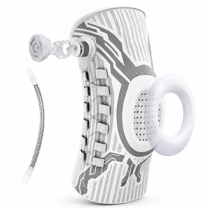 Adjustable Running Knee Brace with Dial System - Snug Compression Sleeve, Anti-Slip Grip, Breathable Wraparound Stabilizer, Knee Patella Strap, Patella Belt, Stretchy Supportive Protective Gear for Running, Gym Workouts
