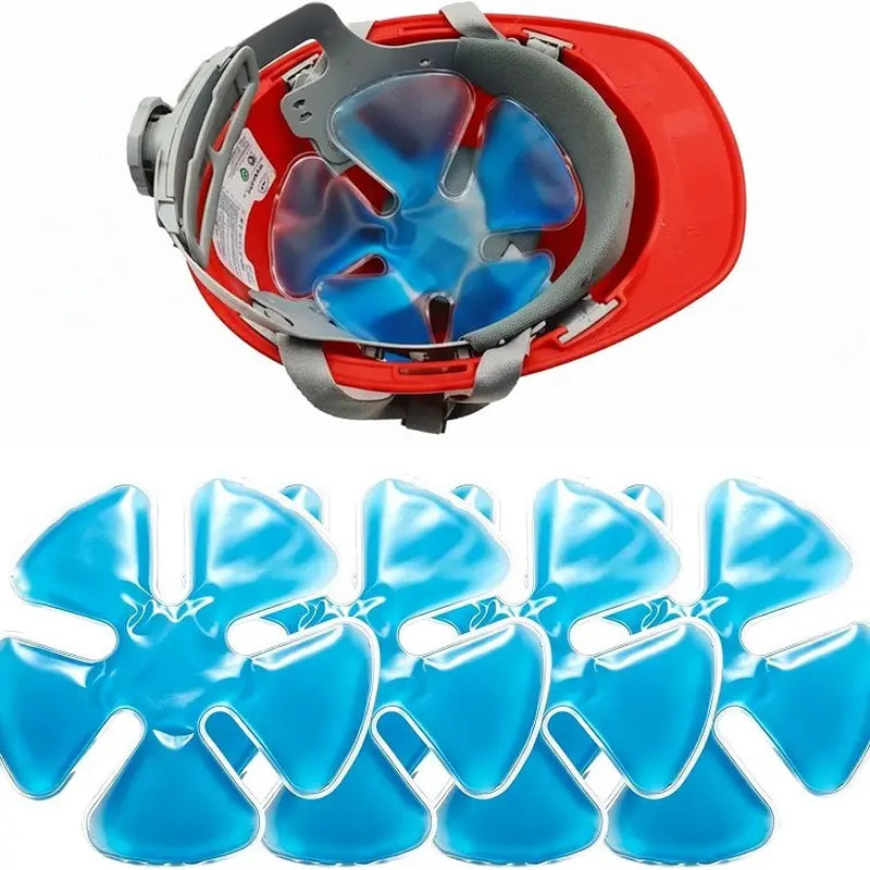 Yeomoo Reusable Insulated Cooling Gel Ice Packs - Lightweight Attachable Ice Compress Cooling Pads for Hard Hats, Sun Hats, Construction Workers,Cool‑Relief Chest Pads for Women, Summer Heat Prevention, Gift Idea