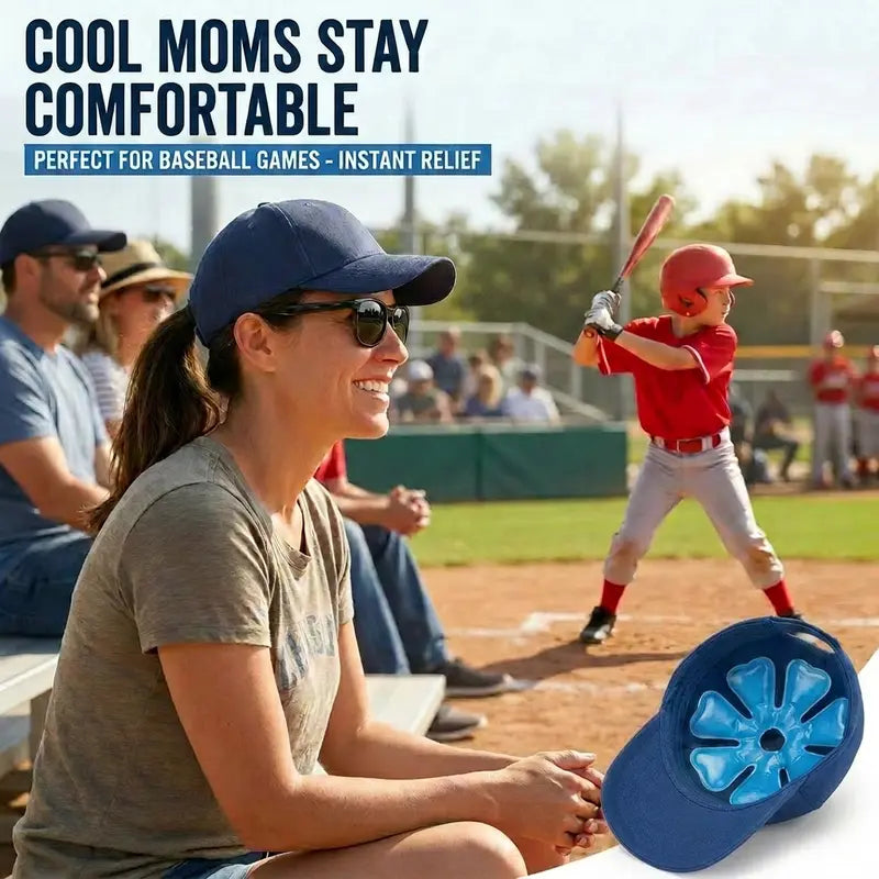 Yeomoo Reusable Insulated Cooling Gel Ice Packs - Lightweight Attachable Ice Compress Cooling Pads for Hard Hats, Sun Hats, Construction Workers,Cool‑Relief Chest Pads for Women, Summer Heat Prevention, Gift Idea