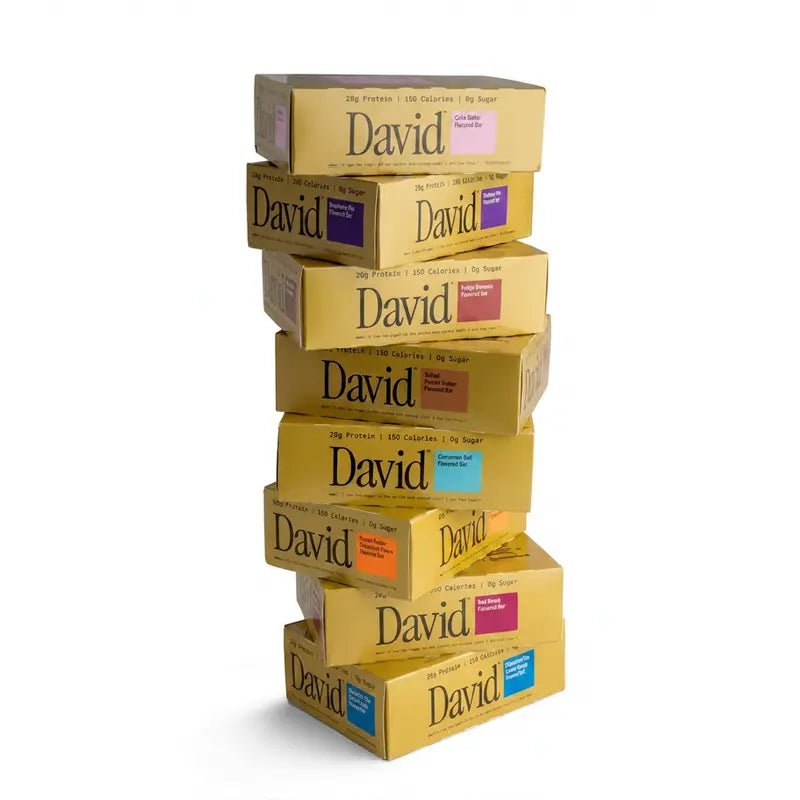 David Protein Gold Bars | 28G Protein, 150 Calories, 0G Sugar
