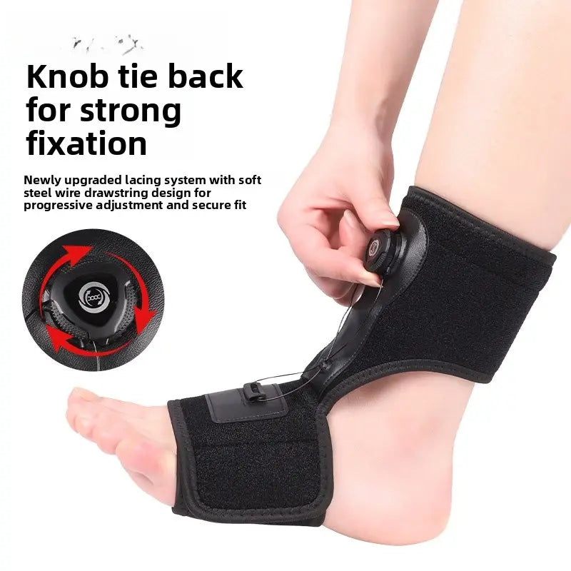 Sports Ankle Support and Foot Brace,Pair of Rotary Adjustable Ankle Orthosis for Foot Drop and Ankle Correction Foot Supports Ankle Stabilizer