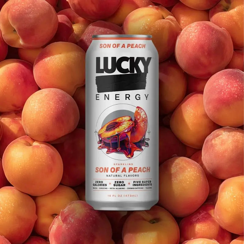Lucky Energy Essentials Variety Pack - Energy Drinks 10 Pack, 16Oz Cans, Zero Sugar, 200Mg Caffeine | OG Luck, Red Ryder Punch, Watermelon Candy, Son of a Peach, Mango Pineapple | Clean Energy Sampler, No Crash