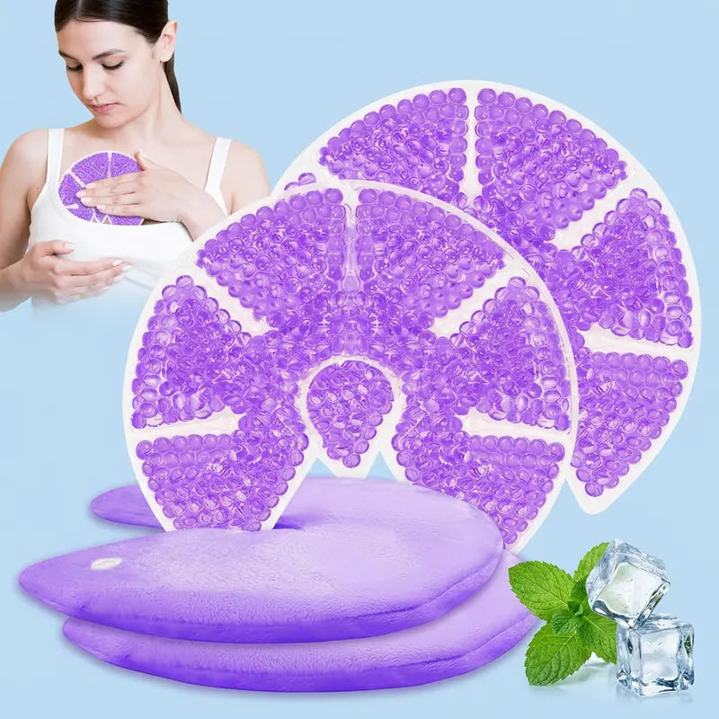 Yeomoo Reusable Insulated Cooling Gel Ice Packs - Lightweight Attachable Ice Compress Cooling Pads for Hard Hats, Sun Hats, Construction Workers,Cool‑Relief Chest Pads for Women, Summer Heat Prevention, Gift Idea