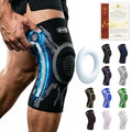 Kuangmi Smart Knob Adjustable Compression Knee Sleeve Patella Gel Pad, Side Stabilizers, Injury Recovery Protective Gear for Joint Pain Relief, Any Sport, Proven Protection