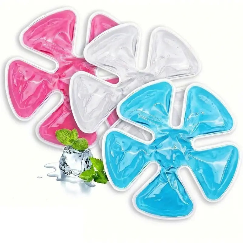 Yeomoo Reusable Insulated Cooling Gel Ice Packs - Lightweight Attachable Ice Compress Cooling Pads for Hard Hats, Sun Hats, Construction Workers,Cool‑Relief Chest Pads for Women, Summer Heat Prevention, Gift Idea