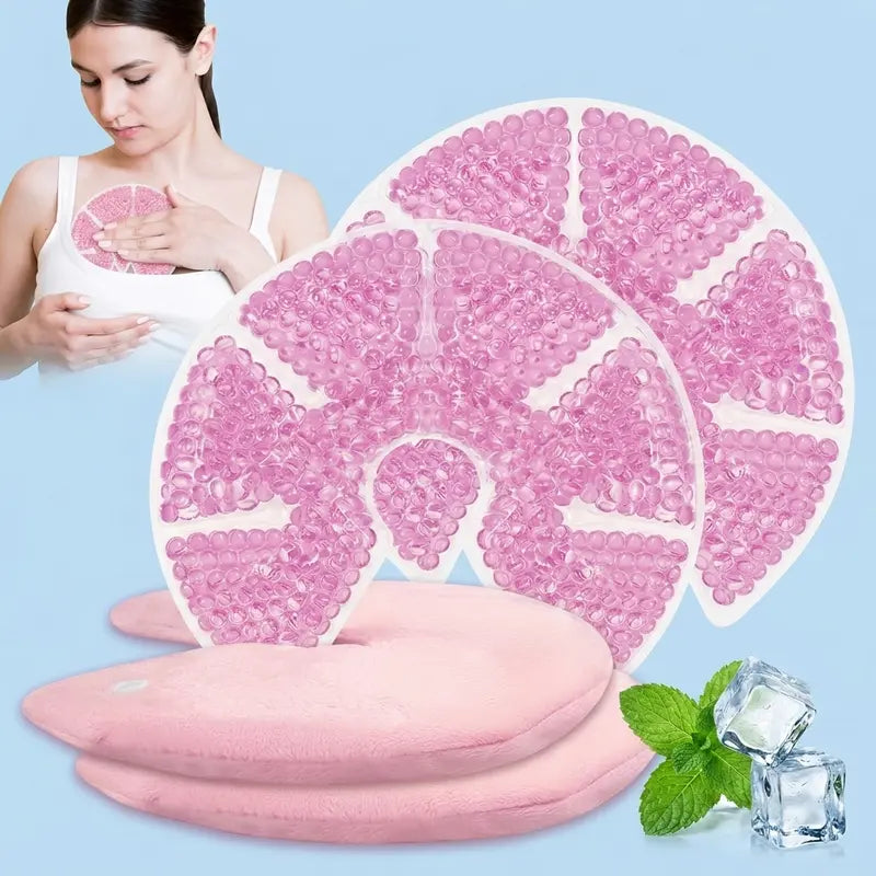 Yeomoo Reusable Insulated Cooling Gel Ice Packs - Lightweight Attachable Ice Compress Cooling Pads for Hard Hats, Sun Hats, Construction Workers,Cool‑Relief Chest Pads for Women, Summer Heat Prevention, Gift Idea