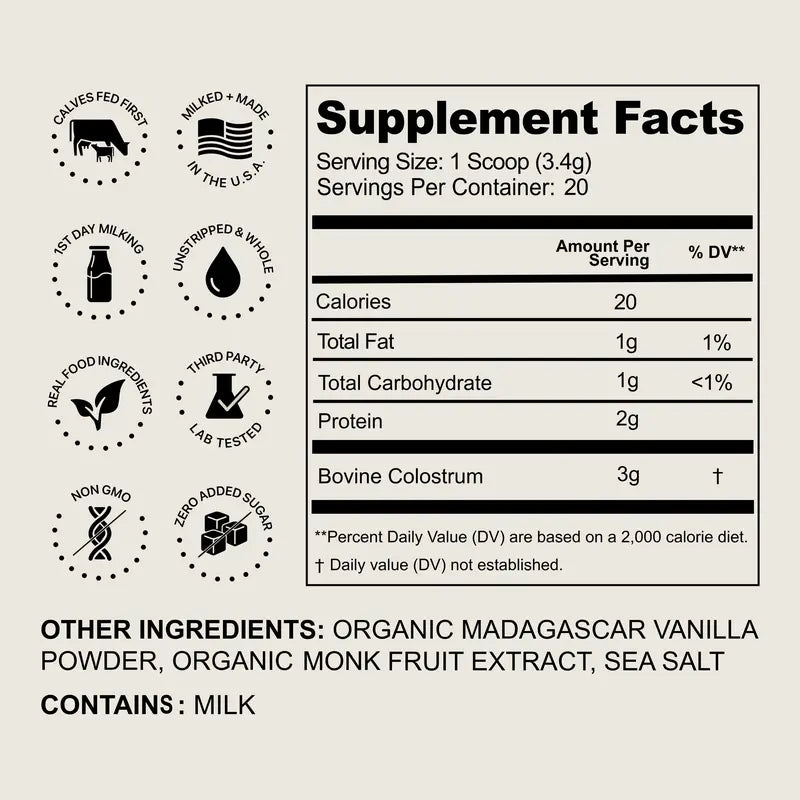 Vanilla Colostrum - 20Ct