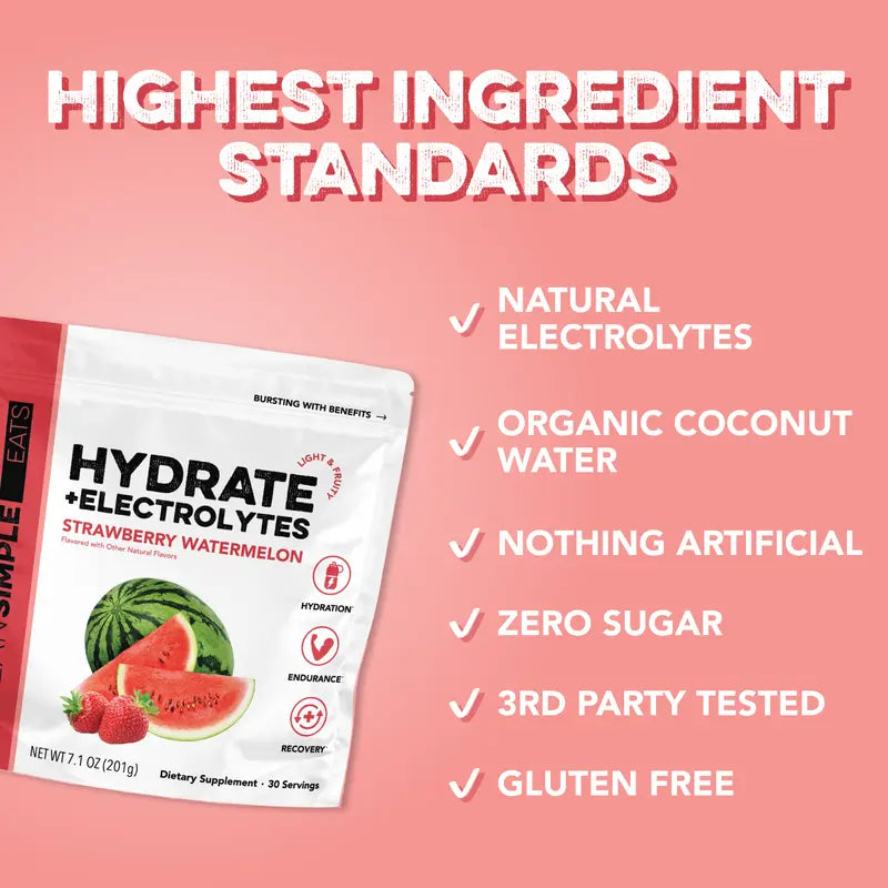 Hydrate + Electrolytes: Strawberry Watermelon