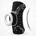 Adjustable Running Knee Brace with Dial System - Snug Compression Sleeve, Anti-Slip Grip, Breathable Wraparound Stabilizer, Knee Patella Strap, Patella Belt, Stretchy Supportive Protective Gear for Running, Gym Workouts